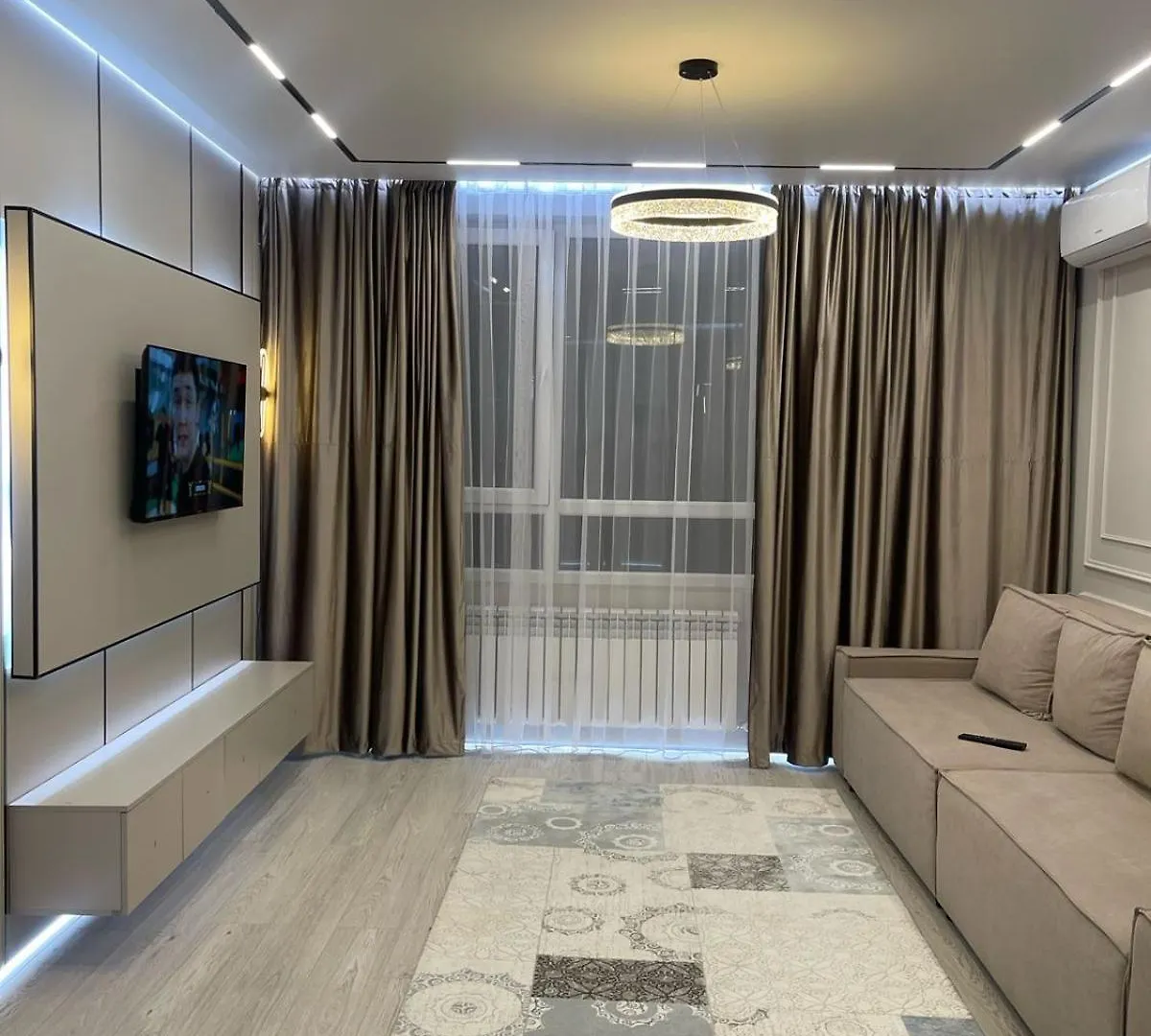 Apartment Стильный Дизайн С Видом На Горы Almaty